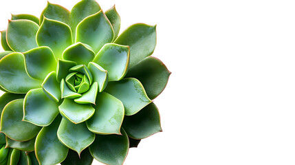 Aufkleber - Closeup view of a lush green succulent plant with vibrant,textured foliage. The natural geometry and minimalist design of the succulent creates a soothing.
