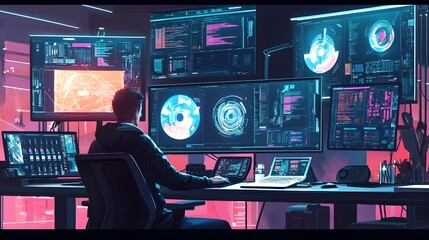 Futuristic AI-Powered Design Assistant Empowering Graphic Designer's Creativity