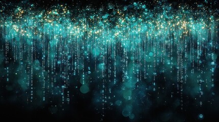 Abstract Digital Rain