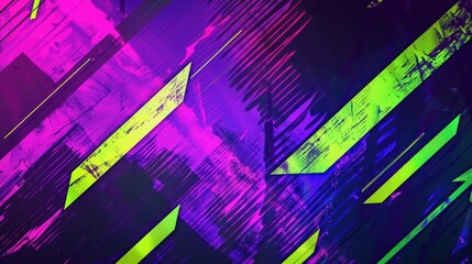 Canvas Print - Abstract Neon Art