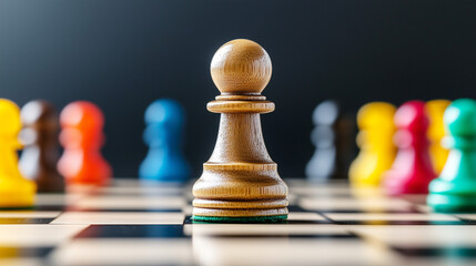 chess board game strategy of business