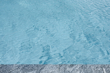 abstract blue color water wave in swimming pool pure natural swirl pattern texture