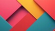 © Naphol - Colorful geometric paper layers in vibrant tones, perfect for modern design.