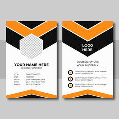 Wall Mural - Modern and Clean Business id Card Template Design
