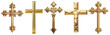 © PNG Land - gold cross pendants isolated on transparent background