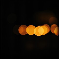 Wall Mural - Warm bokeh lights at night