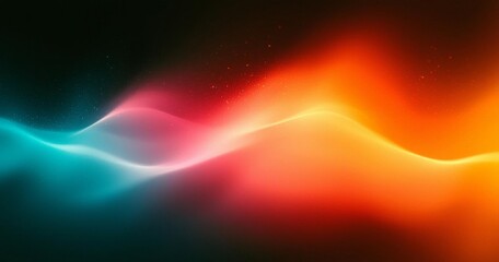 Wall Mural - hyber realistic photo of abstract color gradient background grainy orange blue yellow white noise te