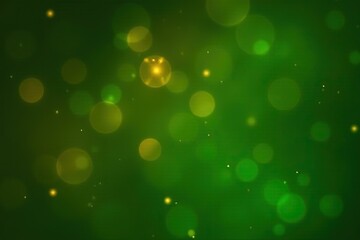 Sticker - Luminous green and yellow bokeh effect for background design