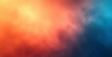 Wall Mural - hyber realistic photo of dark blurred color gradient grainy background teal orange noise texture hea