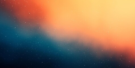 Wall Mural - hyber realistic photo of dark grainy gradient background orange white blue teal blurred noise textur