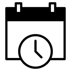 Poster - time and date icon