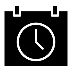 Poster - time and date icon