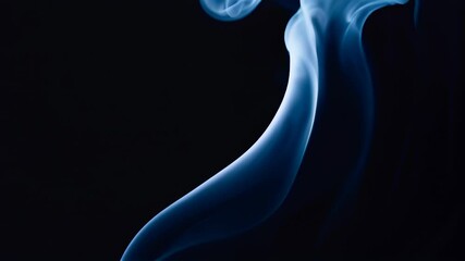Wall Mural - abstract image of smoke swirling in a dark background, creating an ethereal and dynamic visual