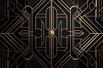 Canvas Print - Elegance in Geometry Intricate Pattern Wallpaper