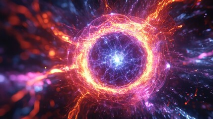 Wall Mural - Energy Ring Abstract.