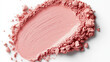 © Ice Cream Paradise - a rounded pan of soft pink powder blush on a white background