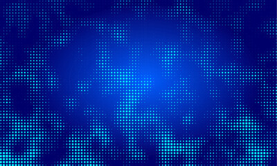 Aufkleber - Digital blue dots background