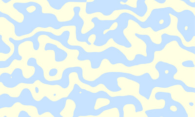Poster - Abstract horizontal background with colorful waves. Trendy vector illustration in style retro 60s, 70s. Pastel colors
