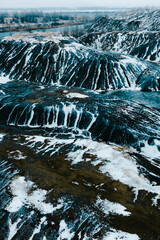 Wall Mural - water flowing in the mountains