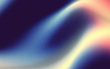 Wall Mural - an abstract wave pattern featuring soft gradients and smooth transitions in vibrant colors, creating