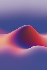 Wall Mural - a vibrant abstract landscape featuring smooth, flowing shapes in shades of blue, red, and purple, cr