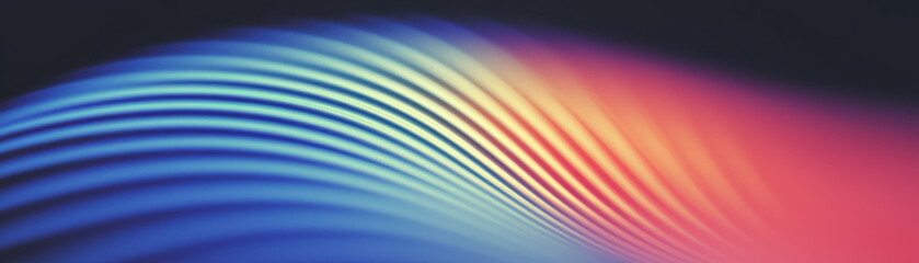 Wall Mural - an abstract wave pattern in vibrant blue and orange hues, showcasing dynamic movement and energy, pe
