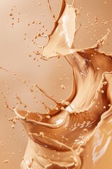 Poster - A splash of liquid on a white surface