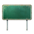 © GenBy - Empty green sign on faded background, suitable for customization. transparent background