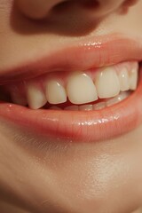 Wall Mural - A close-up image of a person's mouth showing a missing tooth, ideal for medical or dental applications