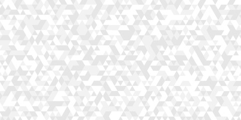 Vector geometric seamless gray and white cube square low polygon background. abstract surface creative diamond pattern corporate white Polygon Mosaic triangle texture background.