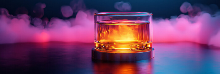 Fototapete - The expansion and compression of gases in a piston, symbolizing thermodynamics, isolated on a pastel backdrop,