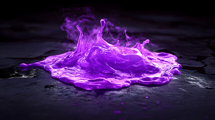 Wall Mural - A dangerous purple poison drips onto the floor.