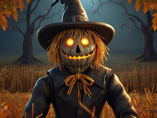 Sticker - Scary Scarecrow 