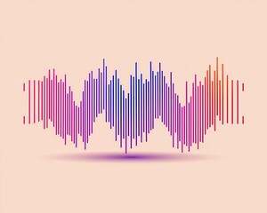 Line wave music sound one noise audio frequency icon signal podcast radio soundwave waveform volume art hand Acoustic line music logo recording voice wave doodle sketch abstract Ve