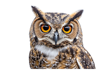 Wall Mural - Close-up Portrait of an Owl with Sharp Eyes