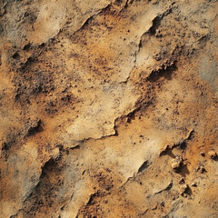 image showcases close up view of textured brown ground surface, highlighting natural soil patterns and earthy tones. intricate details evoke sense of natures raw beauty