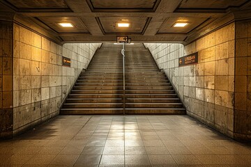 Urban Underground Stairway