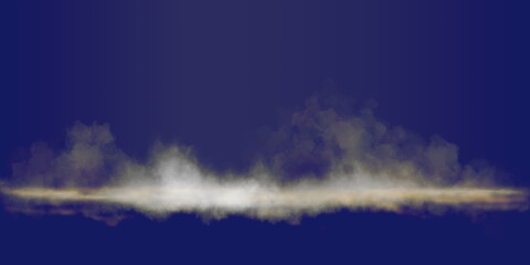 Wall Mural - smoke on blue background