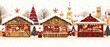 © Nathamanee - A winter scene with a Christmas market with a Santa Claus and a Christmas tree