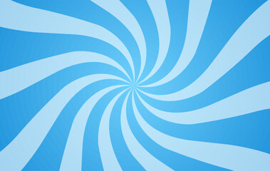 Wall Mural - Blue gradient spiral background design