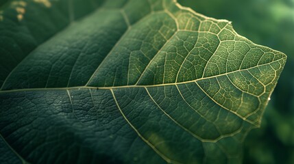 Poster - The intricate details of a leaf revealing the hidden mathematical patterns