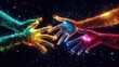 © leszekglasner - Digital hands join together concept of global success and unification in the world of new technologies