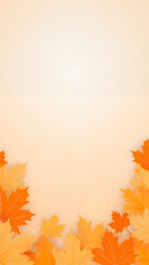 maple leaves on neutral background 9:16 