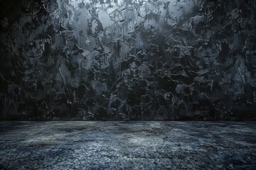 Black wall texture rough background dark concrete floor or old grunge background with black