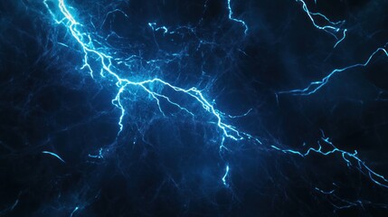 Abstract Blue Lightning