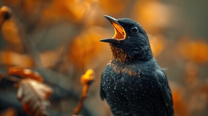 Canvas Print - A Blackbird Singing