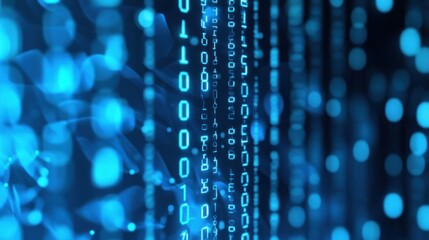abstract binary code background