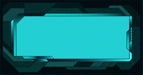 Background frame text title box, blue colors, technology futuristic sci-fi hud vector design.
