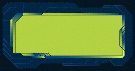 Background frame text title box, technology futuristic sci-fi hud vector design.