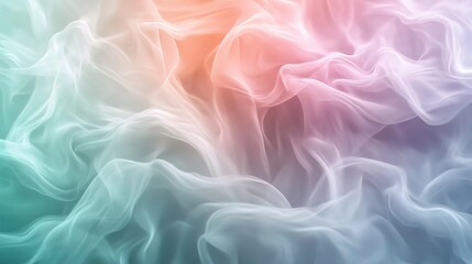 Wall Mural - Ethereal Soft Flowing Fabric Background in Pastel Hues